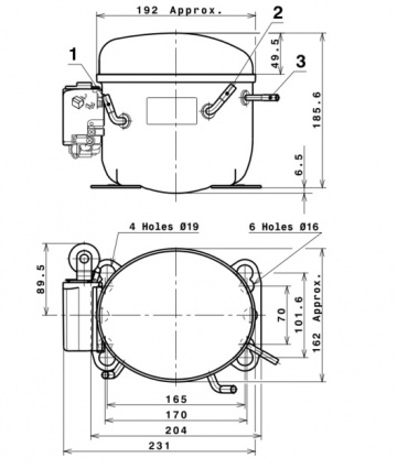 Compresor frigorific Cubigel NLY60RA (R290)